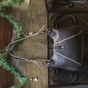 Gorgeous Lambertson Truex large black pebbled leather hobo